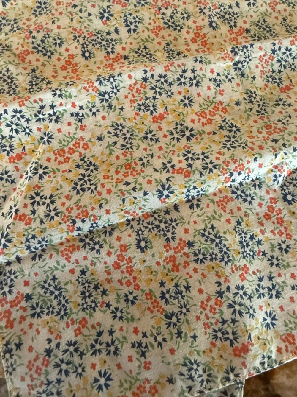 Vintage Floral Napkins Set of 4 – Cottagecore Farmhouse Calico Print - Picture 5 of 7